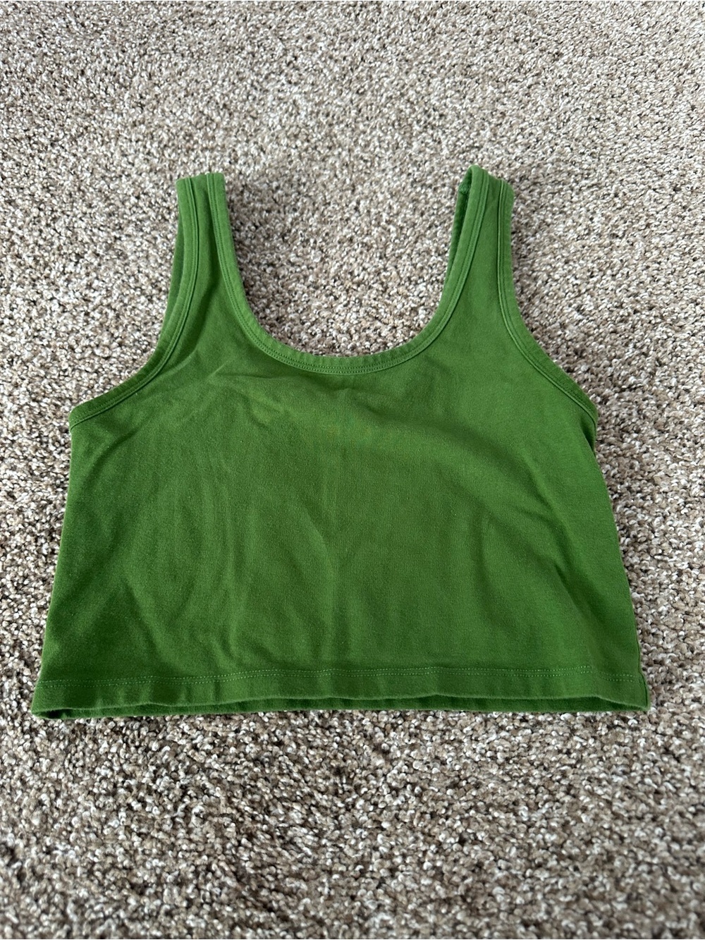 PacSun Olive Green Scoop Neck Cropped Tank
